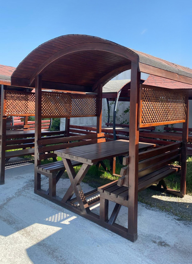 Osmanlı Çatı Ahşap Kamelya Düz Ayak